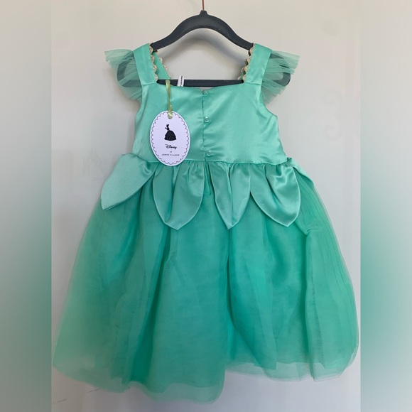 Janie and Jack x Disney Kids' Tiana Satin & Tulle Dress Costume - Picture 4 of 7
